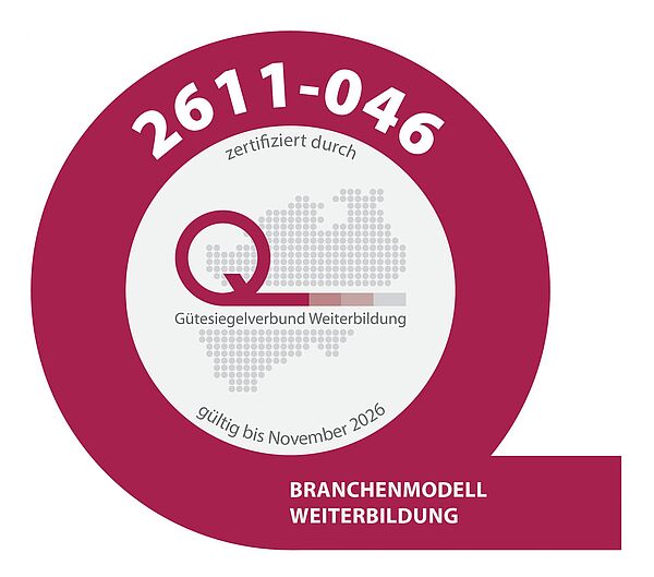 logo, das die Zertifizierung durch den Gütesiegel bis November 2026 anzeigt